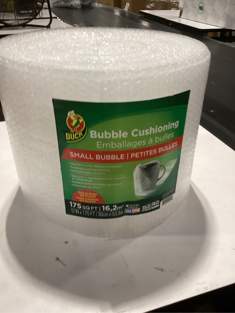 Condition photo showing As Is for duck 12 in. w x 175 ft. l bubble wrap 1 pk