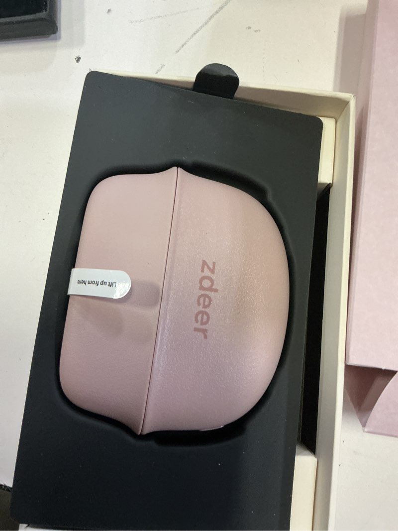 Condition photo showing Good Condition for zdeer red light for face & neck massager facial care device – electric gua sha brass tool with heat & vibration for firming, sculpting & skincare, pink 1 device pink