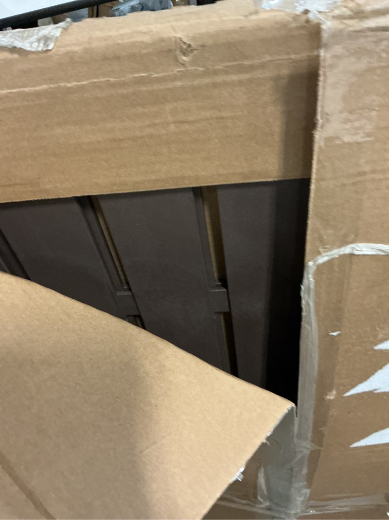 Condition photo showing Good Condition for 2 ft. x 4 ft. boardwalk umber decorative screen panel
