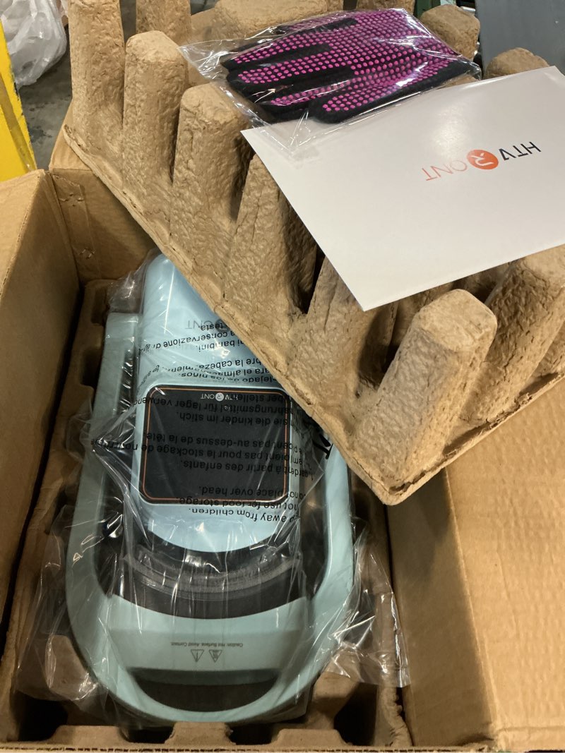 Condition photo showing New/Like New for htvront auto hat press machine - hat heat press machine with precise temp&timer control, hat heat press machine for caps with 2 platens, compatible with dtf film, embroidery, sublimation (blue)