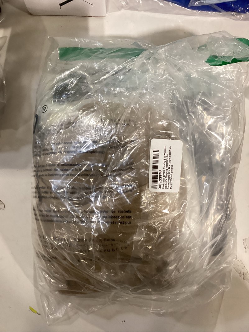 Suekaphin 5PACK Nursing Bra Wireless Women's Sleeping Maternity Bra Breastfeeding Bra,4X-Large,Black