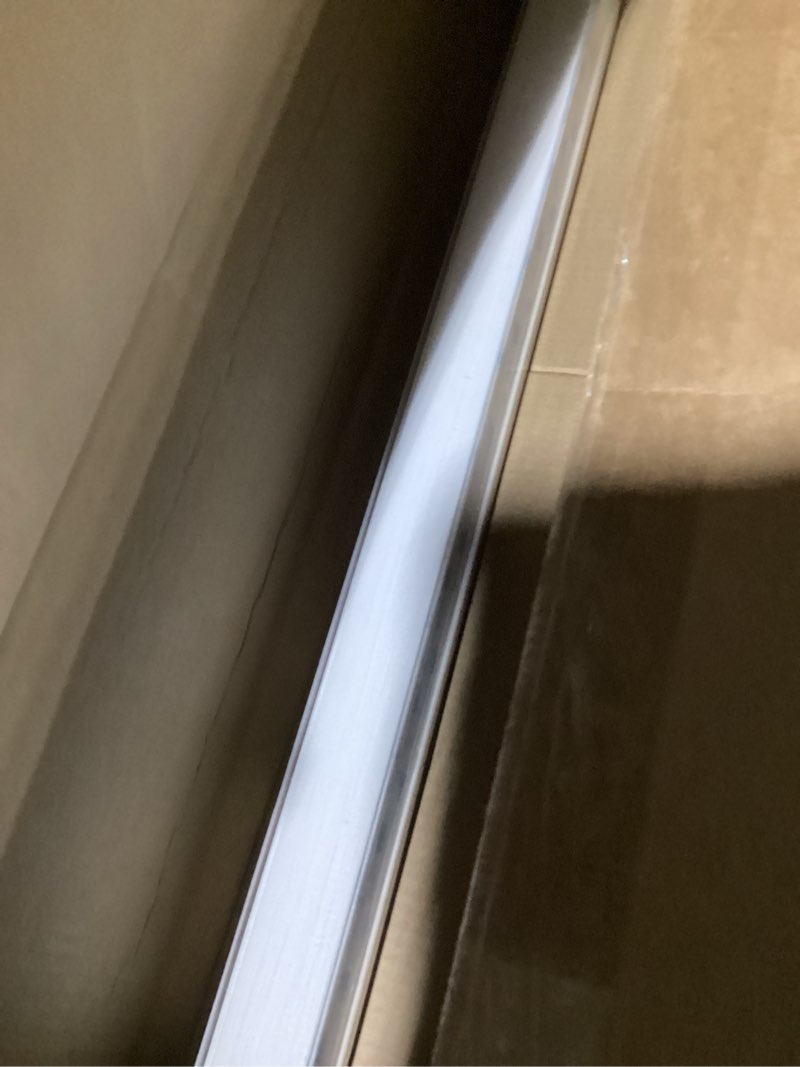 Condition photo showing New/Like New for ZSTARR Blackout Light Blockers Side Tracks PVC Light Blockers for Window Shades and Blinds Side Tracks for Blackout Shades Easy to Install Light Blocking Strips for Bedroom (White,58",4pcs) L-shaped White-4pcs 58‘’