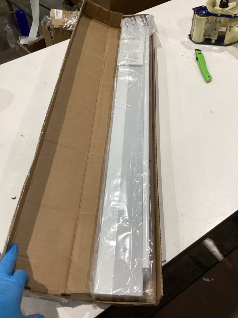 Condition photo showing Good Condition for lazblinds cordless cellular shades, blackout privacy honeycomb shades for home, thermal insulation noise reduction blinds for windows, 32'' w x 64'' h, white blackout-white 32'' w x 64'' h