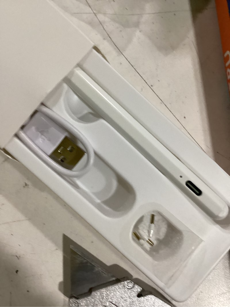 Condition photo showing As Is for Stylus Pen for iPad 6th-11th Generation-2X Fast Charge Active Pencil Compatible with 2018-2025 Apple iPad Pro 11"/12.9"/M4, iPad Air 3/4/5/M2/M3,iPad mini 5/6 Gen-White