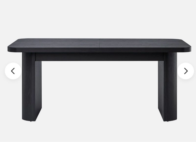 better homes & gardens bhs436249972047 juliet expandable dining table, black