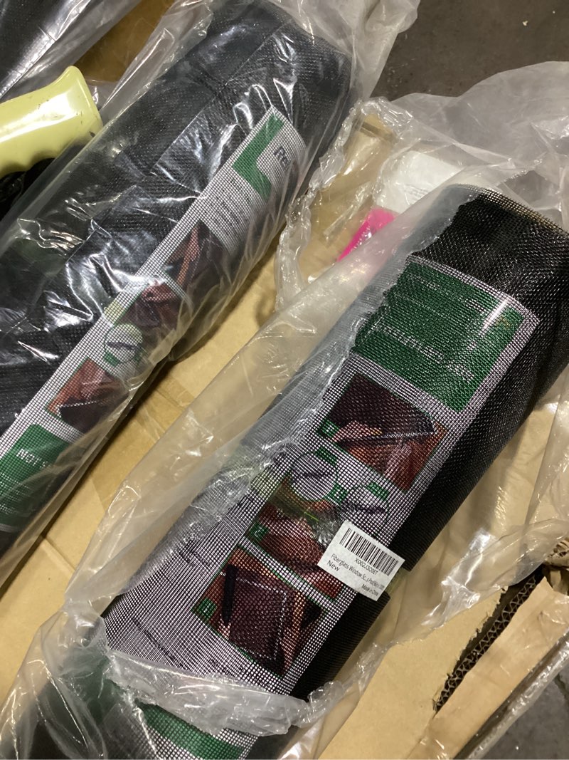 Condition photo showing As Is for 1 fiberglass window screen roll 96in x 100ft diy custom screens replacement mesh for windows doors patio screens premium pet proof screen porch screen for outdoor kitchens tree houses pool houses