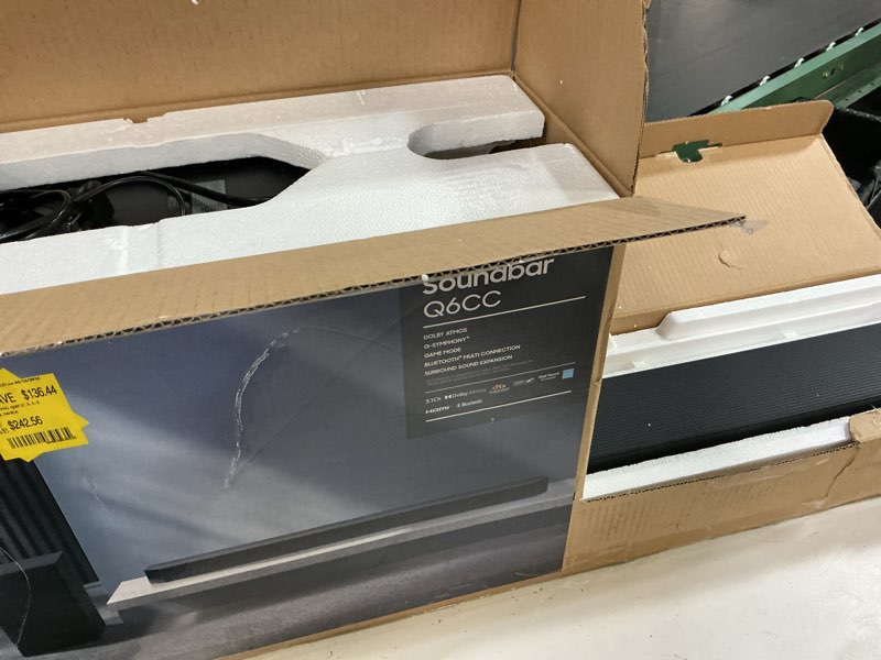 Condition photo showing Good Condition for samsung 3.1ch soundbar with wireless sub - black (hw-q6cc)