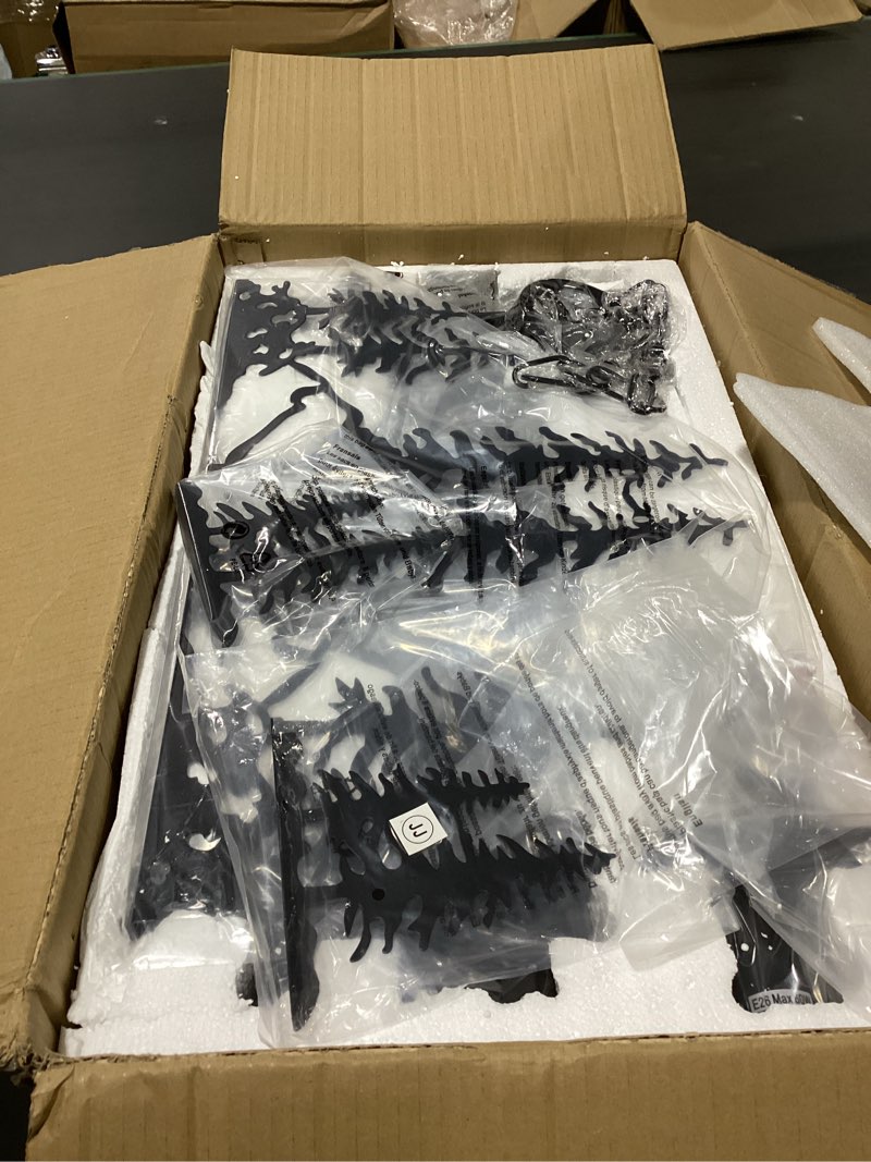 Condition photo showing New/Like New for tochic 3-light pool table light for 7' 8' 9' table, 48" rustic tiffany billiard pool table lights, farmhouse chandelier for dining room hanging ceiling light fixture for game room basement bar 3 lights