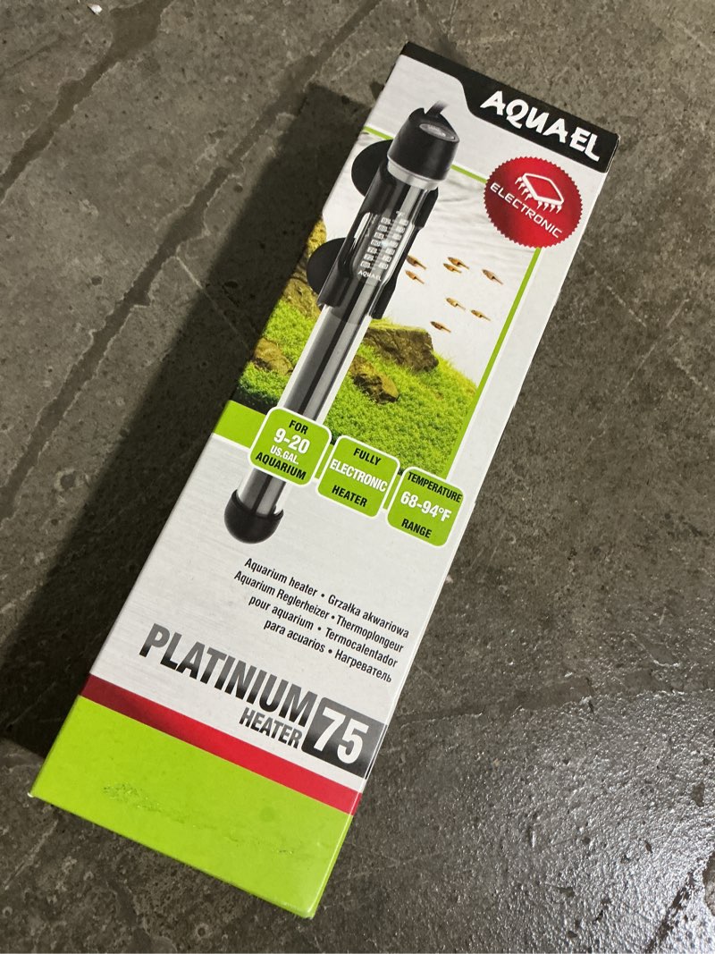 Condition photo showing New/Like New for Aquael Platinium Aquarium Heater for Freshwater & Saltwater Aquariums - 75 Watt  9-20 Gallon