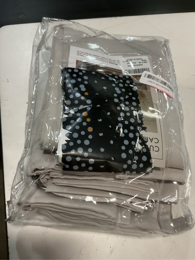 Condition photo showing Good Condition for miulee room darkening curtains thermal insulated drapes solid window treatment set grommet top light blocking blackout curtain for living room/bedroom 2 panels 52 x 84 inch length natural natural 52\"w x 84\"l (pack of 2)