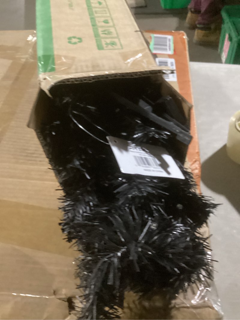 Condition photo showing Good Condition for Nearly Natural 2ft. Black Artificial Christmas Tree with 35 LED Lights and 72 Bendable Branches