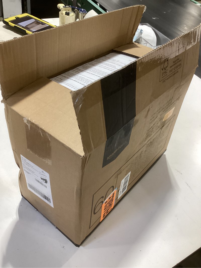 Condition photo showing New/Like New for amazon basics leak-proof dog and puppy potty training pee pads with quick-dry 5-layer design, housebreaking, standard absorbency, x-large, 28 x 34 inch, blue & white, 60-pack x-large (60 count)