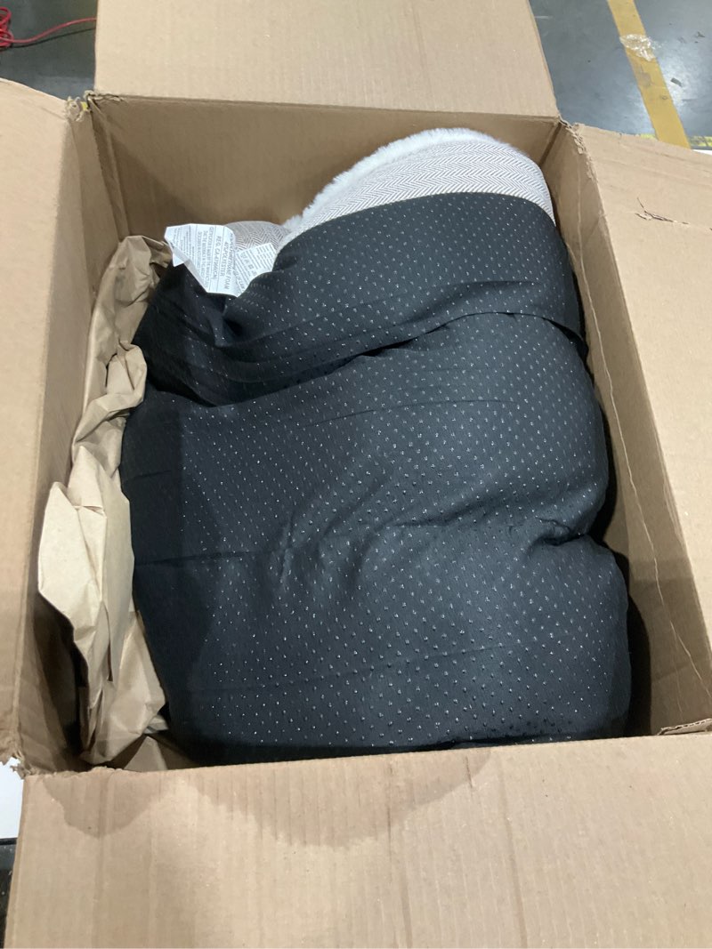 Condition photo showing As Is for Dog Bed for Large Dogs, Dog Mattress with Pillow for Crate Kennel, Sofa pet Bed, Super Soft pet Bed for Medium, Jumbo, Small Dogs Breeds (Beige, Medium:(30”x20 x3 30"L x 20"W x 3"Th Beige