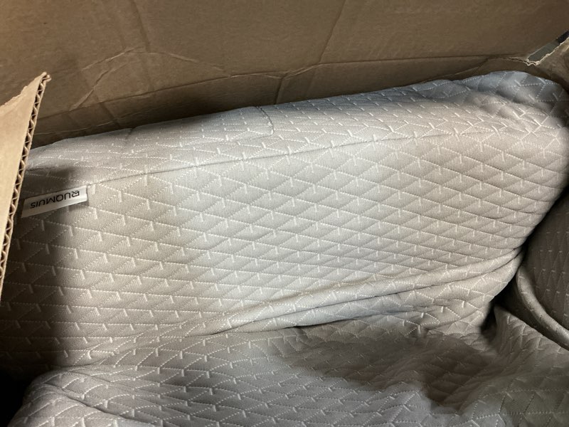 Condition photo showing As Is for Wedge Pillow for Sleeping, 10" Bed Wedges Pillow for Headboard, Triangle Incline Wedge for Acid Reflux, Pillows Wedge for Back Pain Relief, Elevated Leg Pillows After Surgery, Snoring, Grey 24*24*10 Inch Grey