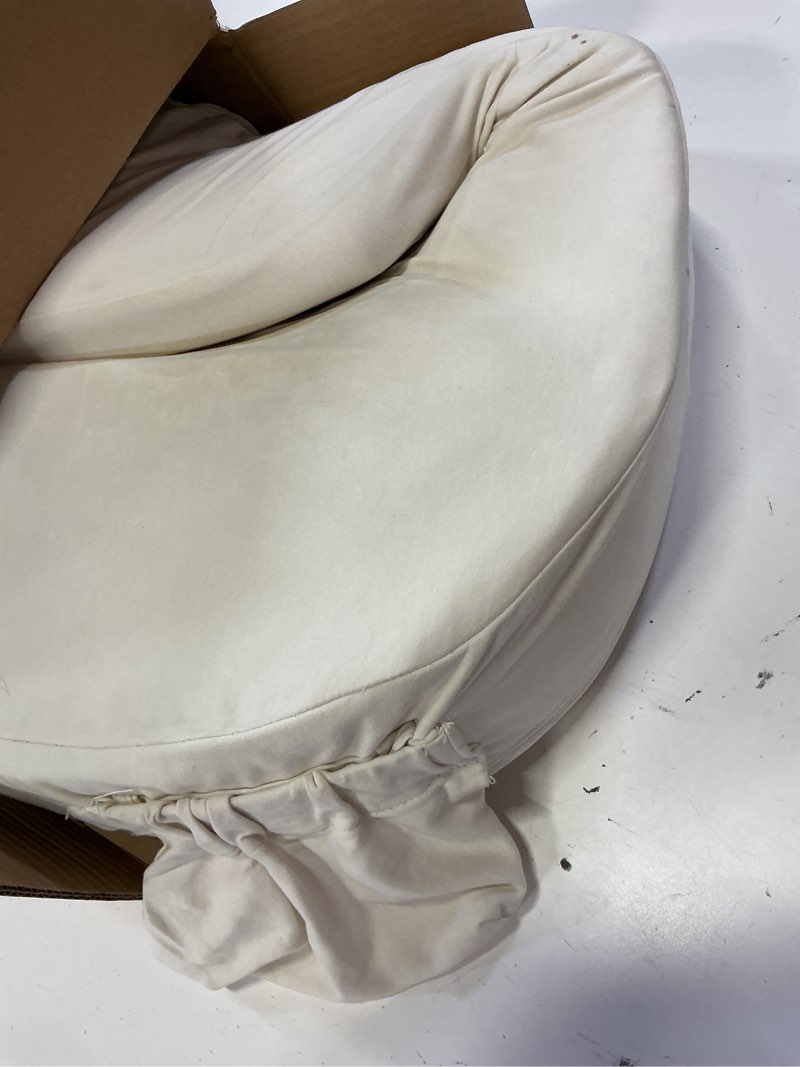 Condition photo showing As Is for my brest friend super deluxe nursing pillow - enhanced comfort & ergonomic breastfeeding pillow for ultimate support for mom & baby - adjustable and with handy side pocket,100% organic cotton oat organic oat super deluxe