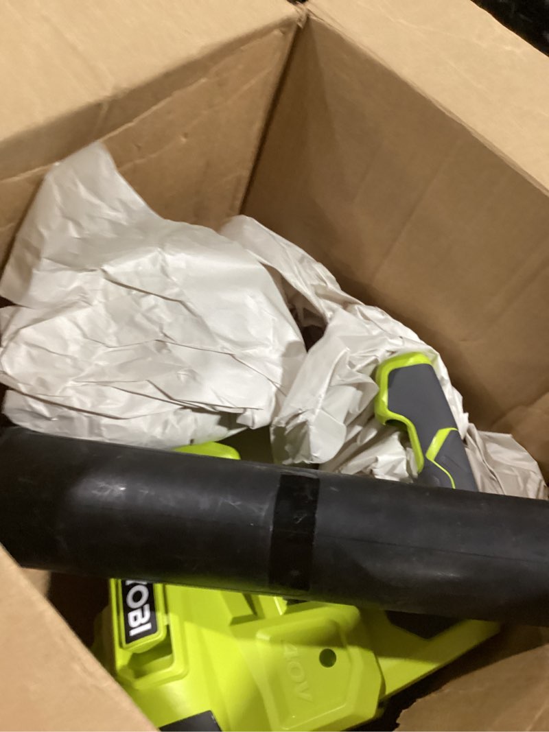 Condition photo showing As Is for 40v 450 cfm jet fan blower