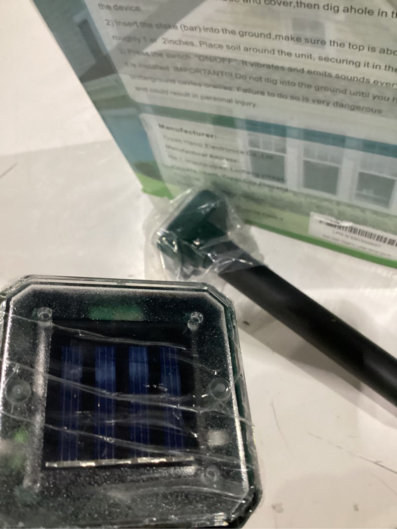 Condition photo showing New/Like New for snake away for outdoors, solar powered snake repellent for yard - sonic snake deterrent, waterproof & pet safe for garage, lawn, home use (8)