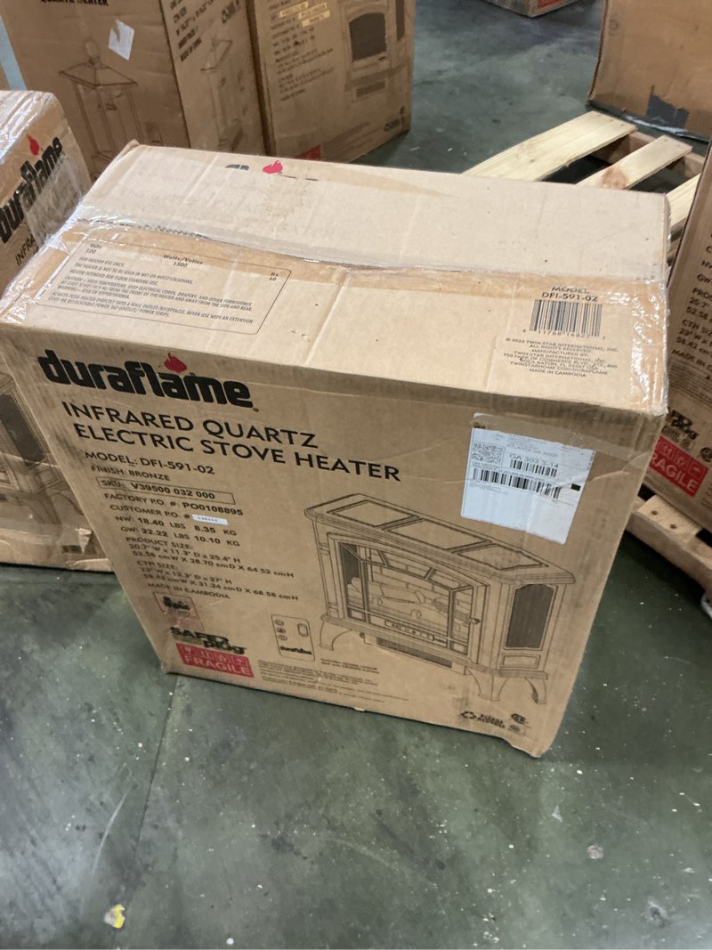 Condition photo showing New/Like New for duraflame Infrared Quartz Electric Stove Heater - DFI-591-02 - Bronze