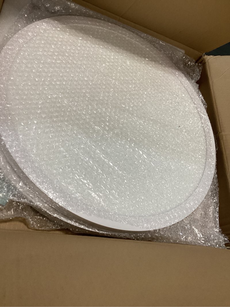 Condition photo showing Good Condition for 20 Inch 2 Pack Dimmable 50W 5200M LED Flush Mount Ceiling Light Large Ceiling Light Fixture,3000K/4500K/6000K Selectable,Ultra Thin Flat Ceiling Lamp for Kitchen, Bedroom, Living Room (White, 2Pack) White 20Inch-2Pack