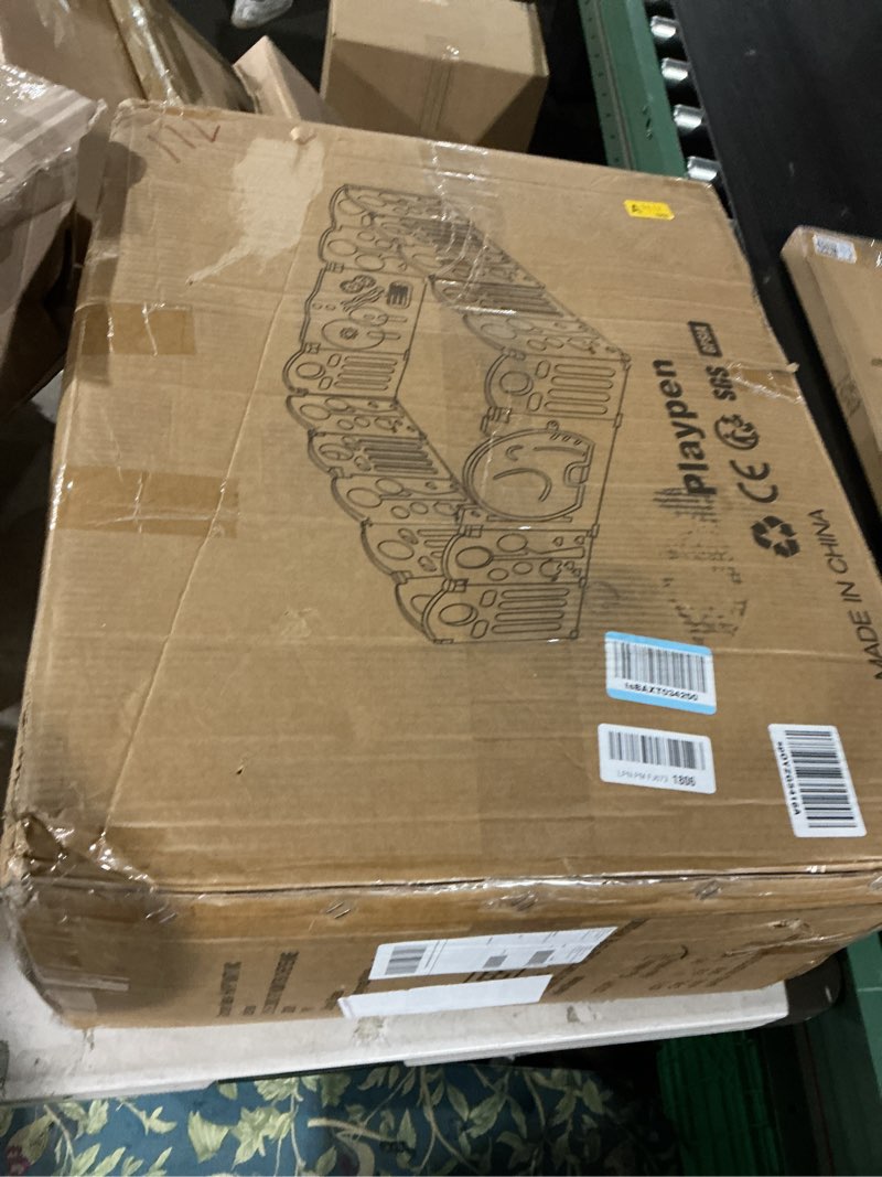 Condition photo showing Good Condition for Baby Playpen,for Kids and Toddlers,Kids Activity Centre Safety Play Yard,Indoor&Outdoor Pattern Baby Fence with Game Panel, Safety Lock, Non-Slip Bases, Adjustable Shape,18 Panels grey 18 panels