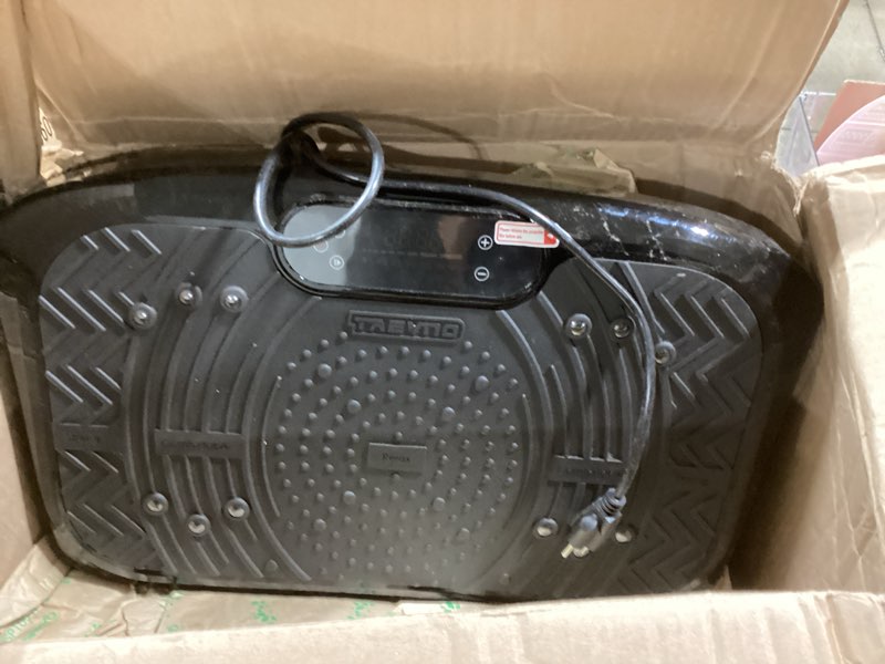 Condition photo showing Good Condition for Vibration Plate Exercise Machine Weight Loss, Full Body Workout Vibration Plate Lymphatic Drainage, 199 Adjustable Speeds Power Shaping Vibrating Plate 450 Lbs Capacity Fitness Platform Black
