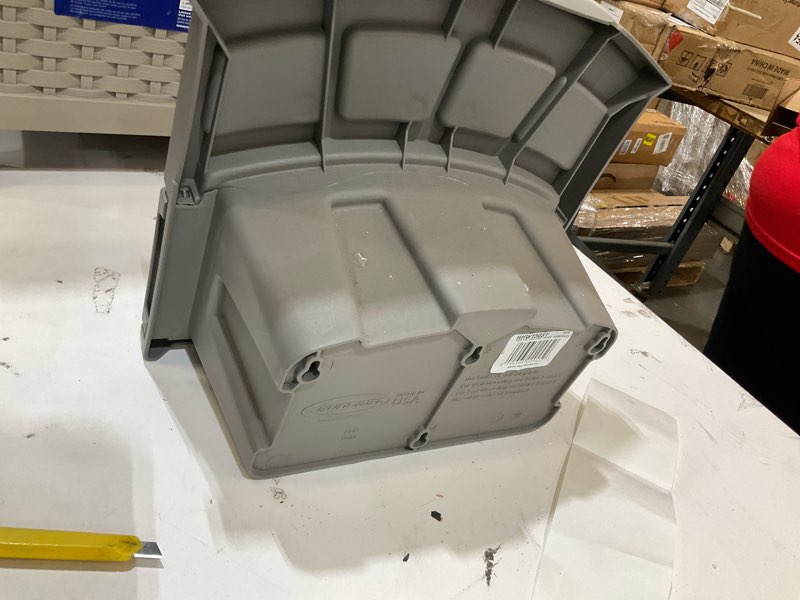 Condition photo showing As Is for suncast plastic 150-ft wall-mount hose reel