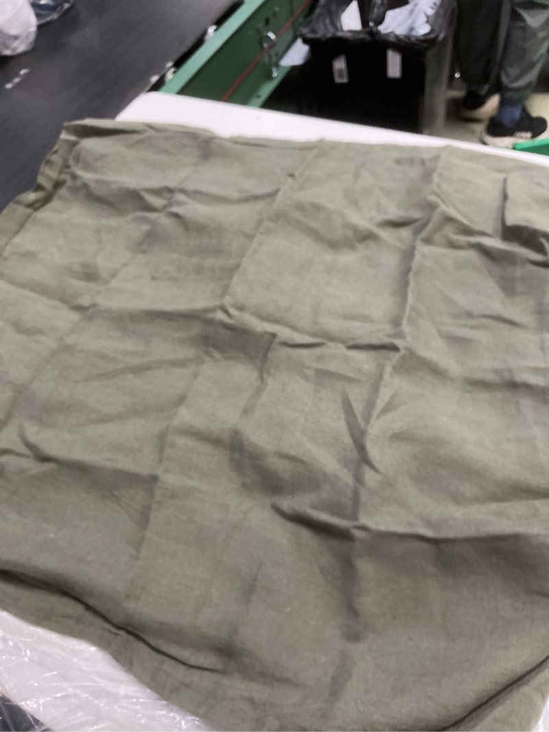 Condition photo showing New/Like New for quince 100% linen euro sham 26”x26” dusty olive