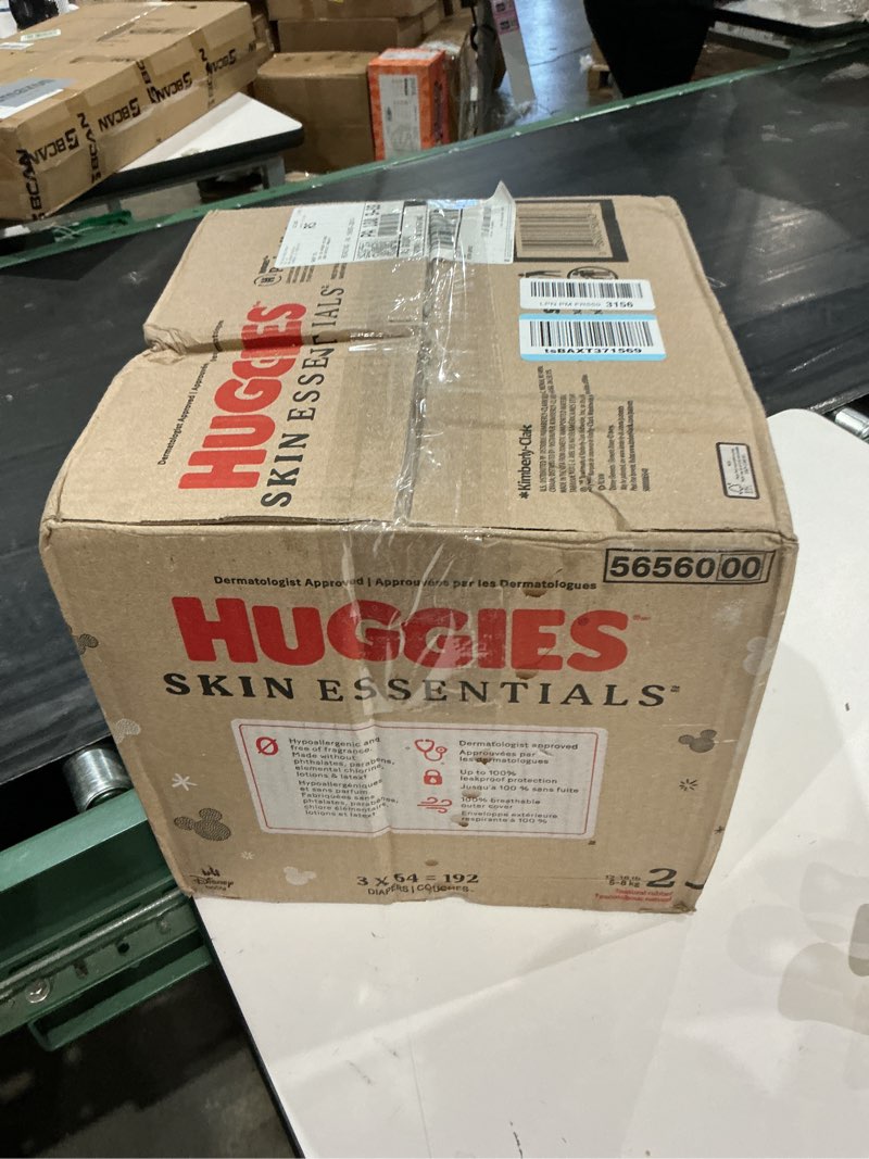 Condition photo showing New/Like New for huggies skin essentials luxury diapers - size 2 - 192ct