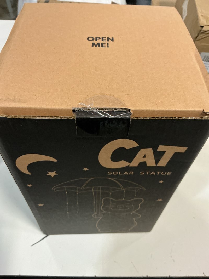 Condition photo showing New/Like New for Qeeman Cat Garden Statue Outdoor: Outside Decor Yard Patio Balcony Landscaping Lawn Figurine Ornaments - Birthday Gifts for Mom Grandma Women Dad Lover Sister