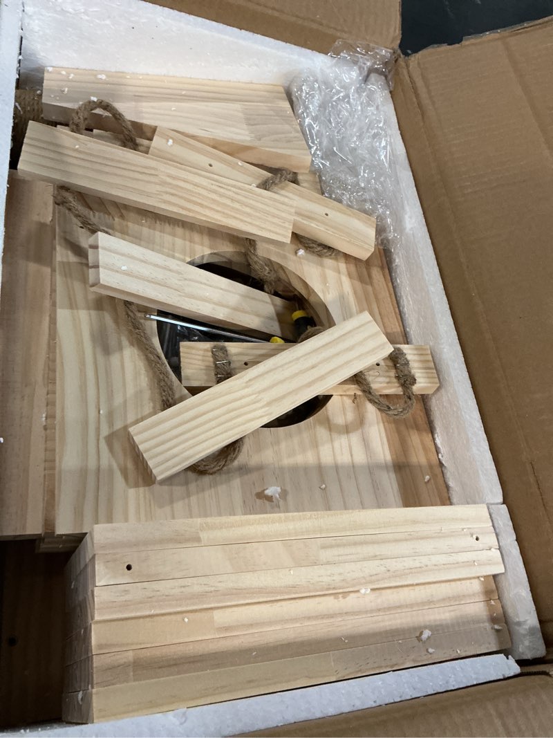 Condition photo showing Good Condition for Cat Wall Shelves/Furniture, Shelves, Perches and Steps Set with 2 Cat Condos House, 6 Shelves, 2 Ladder, 1 Sisal Cat Scratching Post Medium