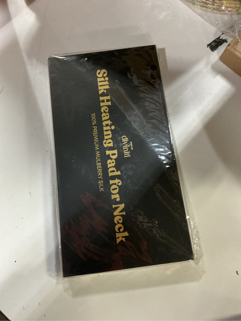 Condition photo showing New/Like New for Silk Heated Neck Wrap - Electric USB Heating Pad for Neck, Shoulders, Back - 4 Heat Modes, Auto Shut-Off - Black