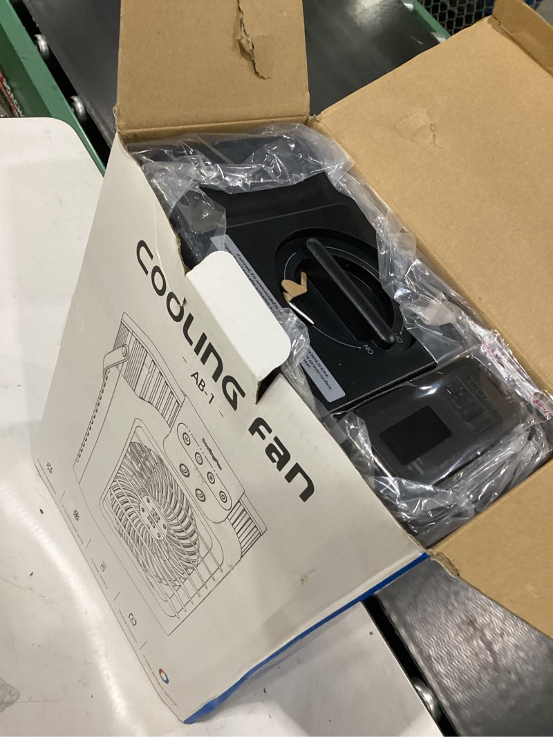 Condition photo showing Good Condition for serantzon portable air conditioners, 4-in-1 evaporative air cooler with remote control, cooling fan with 3 modes, 3 speeds & 7 led lights, 2-8h timer, 1200ml personal mini ac unit for home, bedroom honey