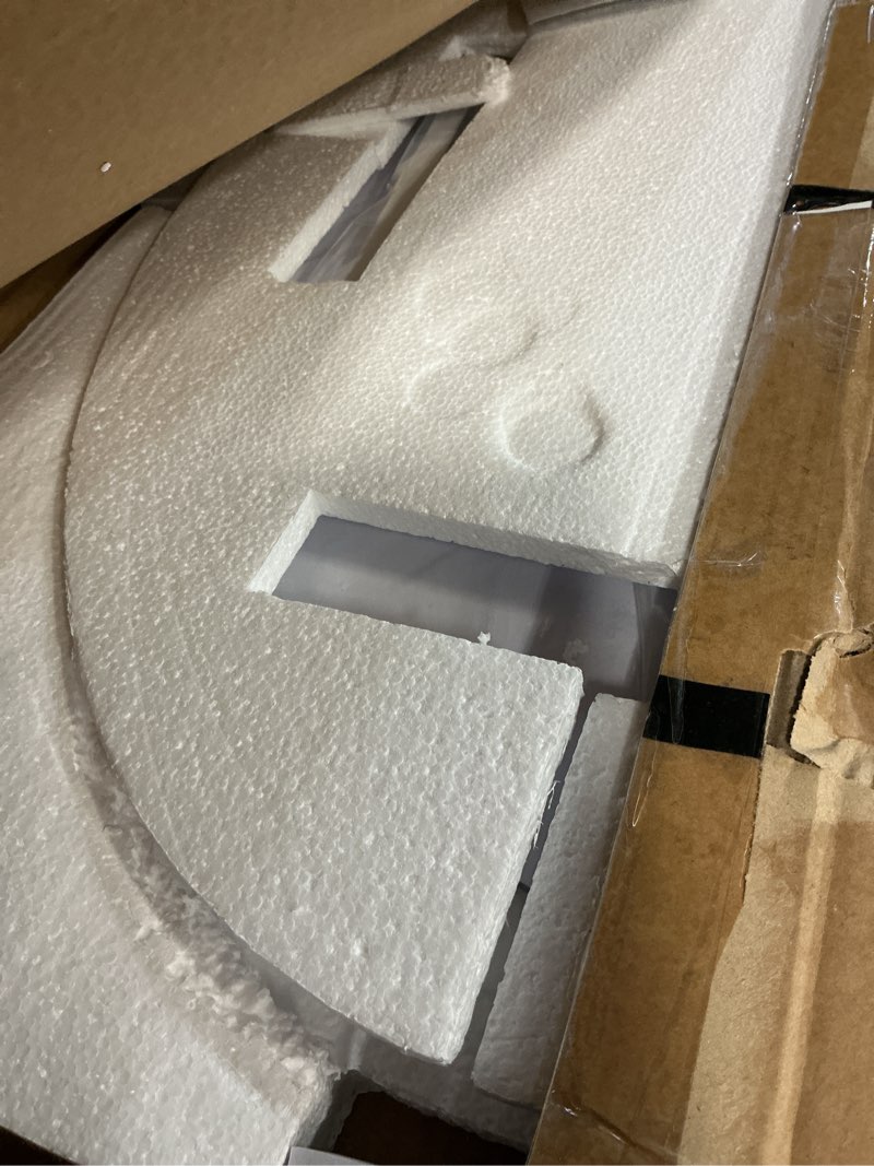 Condition photo showing New/Like New for VocalStar Frameless Oval Mirror, 20" x 28" Bathroom Wall Mirror with Beveled Edge, Modern Decorative Vanity Mirrored for Living Room, Entryway, Bedroom | 1/4-Inch Shatterproof Glass Oval 20"L x 28"W