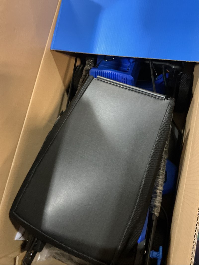 Condition photo showing As Is for kobalt 40-volt 21-in brushless battery push lawn mower 6 ah (battery and charger included)