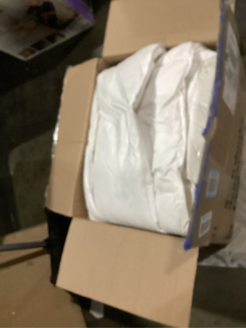 Condition photo showing As Is for Three Geese Luxury Down Comforter King Size, All-Season Duvet Insert 106x90 Inch with 100% Cotton Cover, 72 Oz Weight