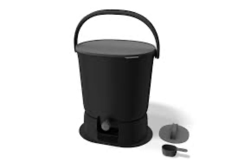 #ran - ecocultivatify bokashi compost bin compost bucket 181 201. compost bin indoor composter bucket for kitchen countertop with lid and handrails bokashi compost kit (20l- black)