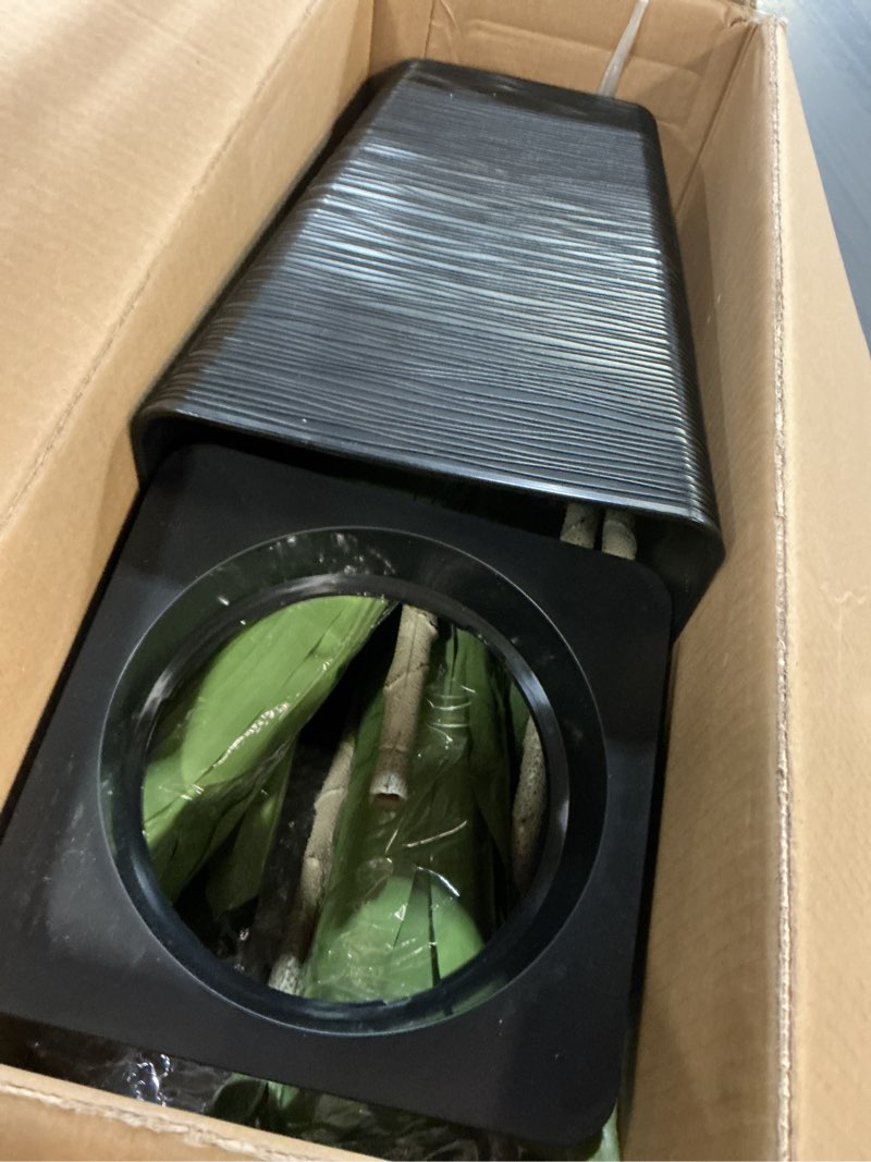 Condition photo showing New/Like New for 5FT Artificial Dracaena Tree with Black Planter and Fake Moss - Real Touch Fake Plant for Home & Office Decor, Faux Yucca Indoor Floor Tree, Low Maintenance, Non-Fading Silk Plants 5ft Black-5ft