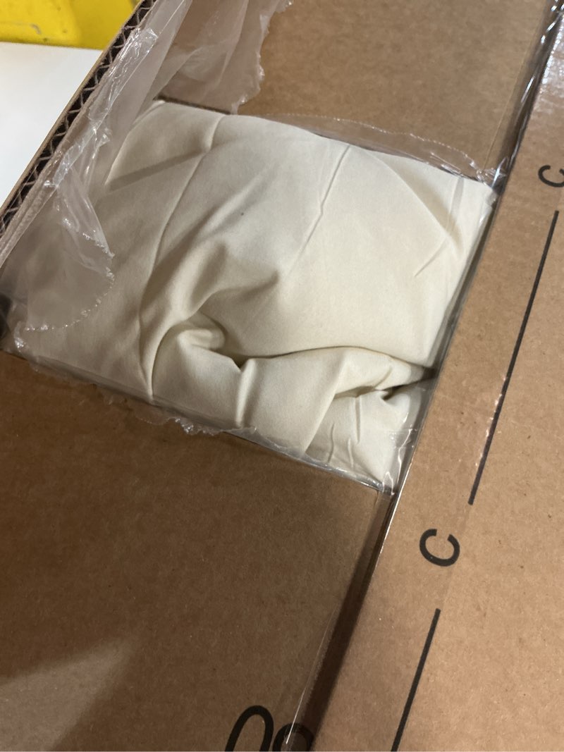 Condition photo showing Good Condition for unikome queen comforter set beige - ultra soft boho pintuck cream down alternative bedding set for all seasons, 3 pieces lightweight warm pinch pleat bed set with comforter, 2 pillowcases 06 beige/cream queen(92"x88")