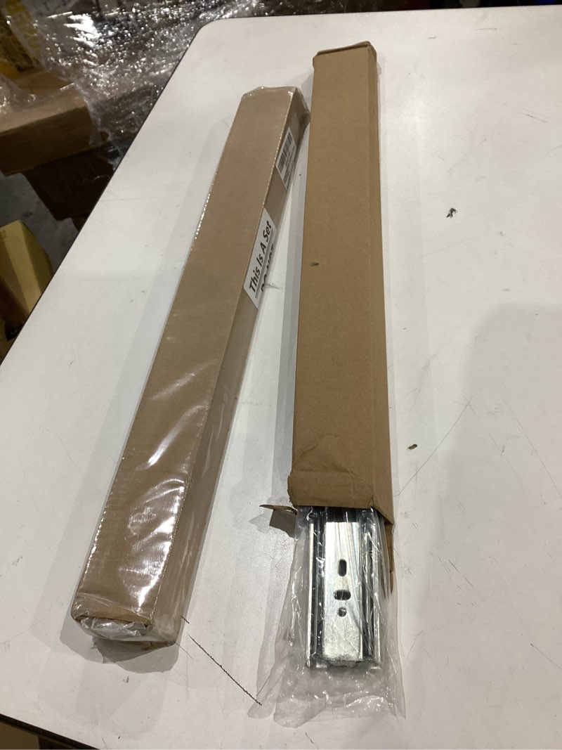 Condition photo showing New/Like New for probrico 2 pairs 20 inch rear/side mount drawer slides with rear mounting brackets, heavy duty ball bearing soft close drawer glides, 3 folds full extension dresser drawer runners 20 inch 2