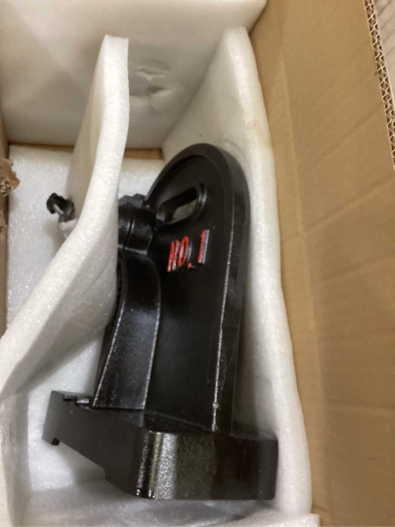 Condition photo showing As Is for leather hole puncher hand punching machine manual press puncher punch tools for diy craft, black