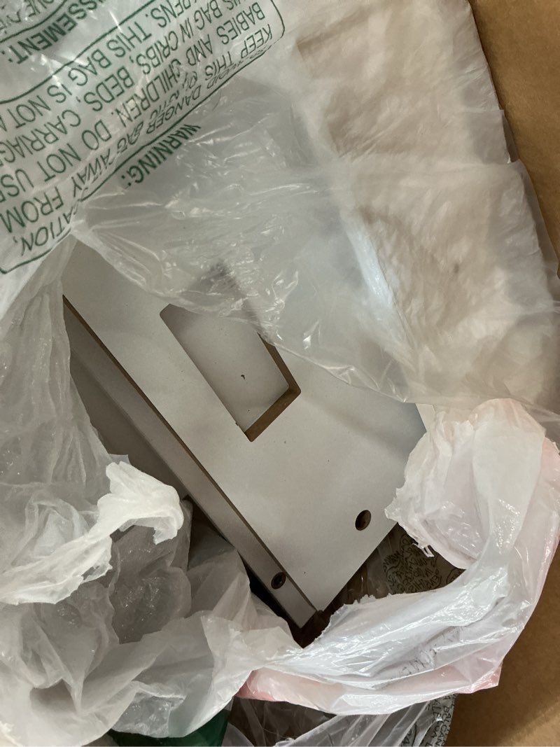 Condition photo showing item condition for White wooden assembly pieces 