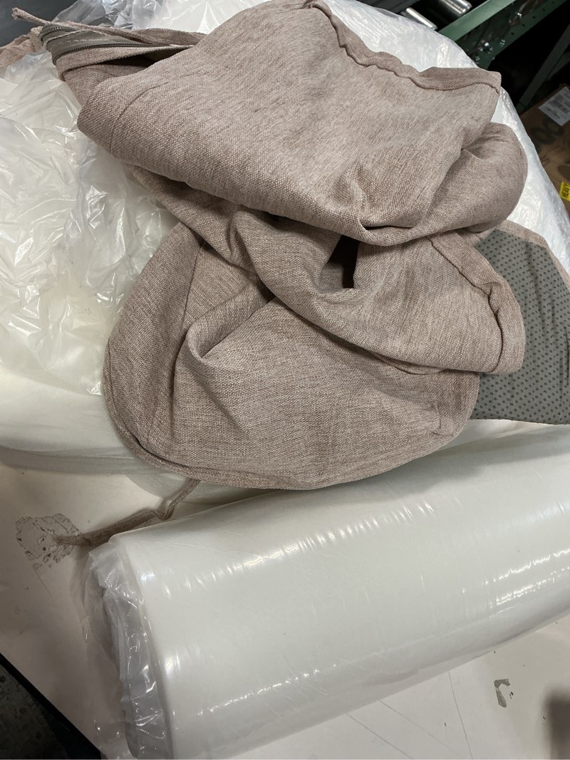 Condition photo showing Good Condition for AAAAAcessories D-Shaped Chair Cushions, 2" Thick Dining Chair Pads with Ties and Removable, Machine-Washable Cover, 17" x 16", Set of 6, Oatmeal Beige Oatmeal Beige 6 Count(Pack of 1)