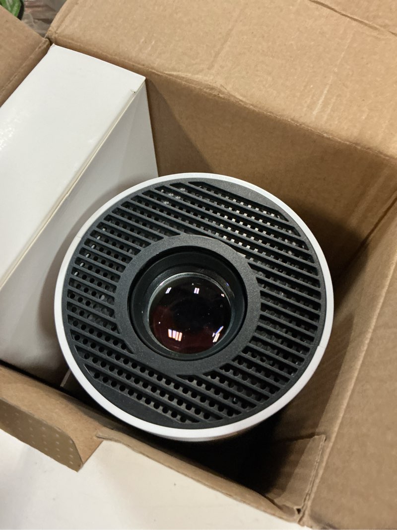 Condition photo showing New/Like New for mini smart vision beam projector, with build in app, wifi 6 and bluetooth 5.0, 720p, 1.2-4m projection distance ,40"-130" projector size, portable, for home, party, kids