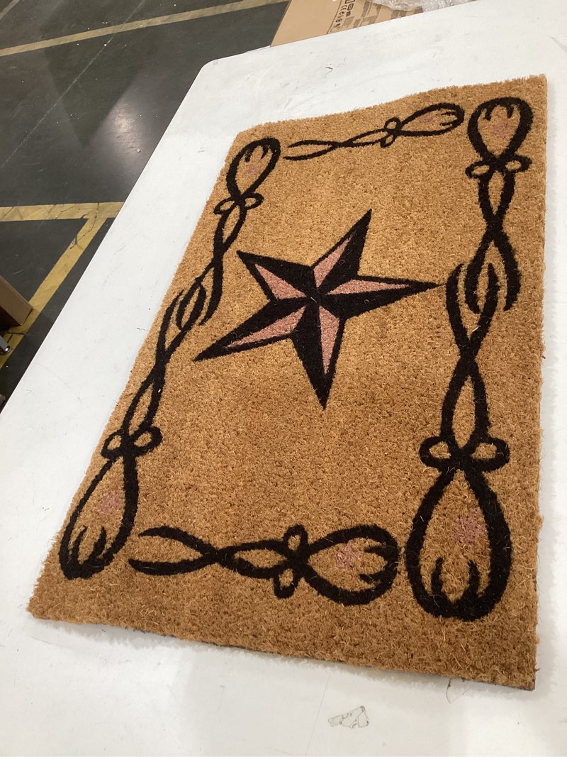 Condition photo showing As Is for ll home coir star door mat
