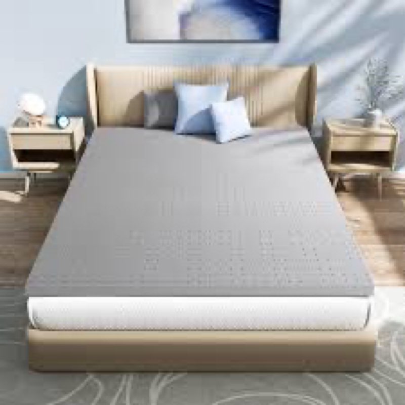 Maxzzz 4 Inch Mattress Topper Queen Size, Firm Memory Foam Bed Mattress Topper, Ventilated Mattress 