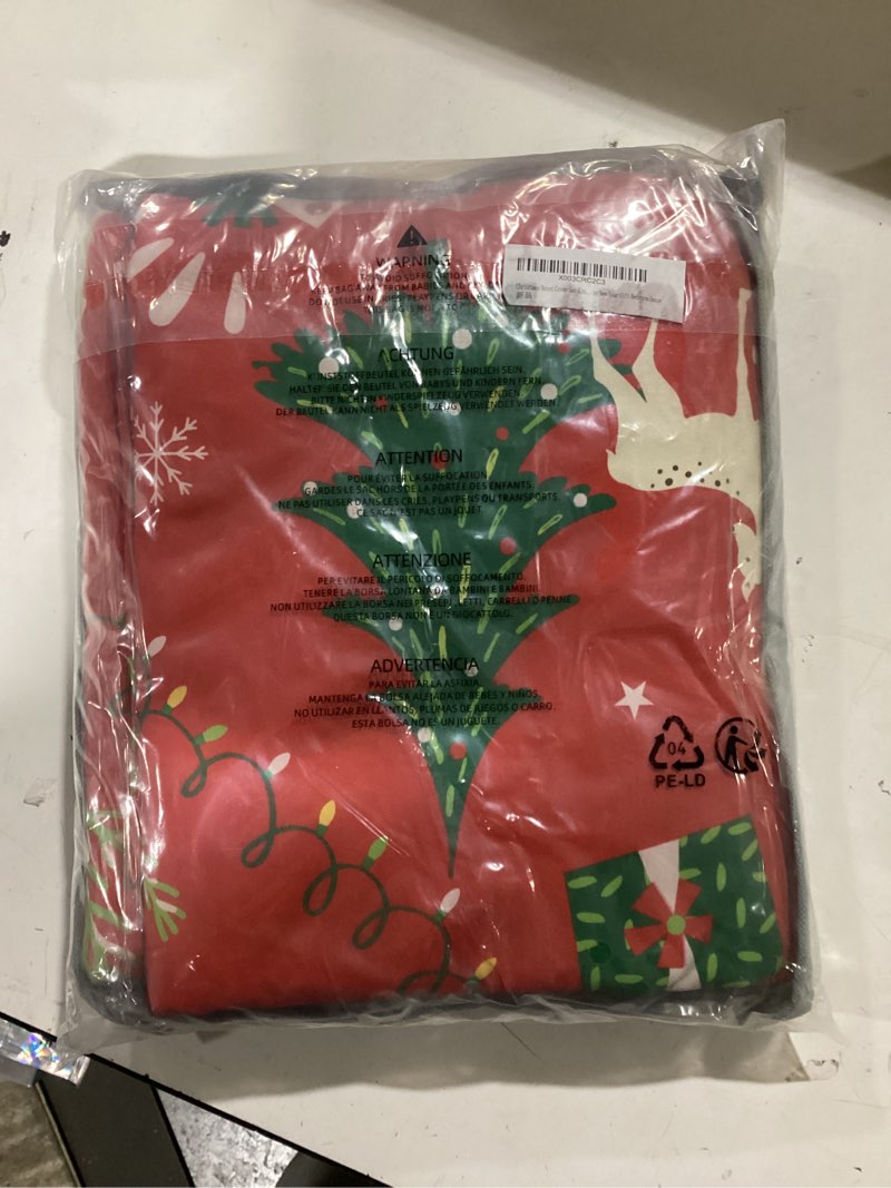 Condition photo showing New/Like New for Christmas Duvet Cover Set King Size Christmas Trees Snowflake 3 Piece Holiday Bedding Set, Soft Microfiber Winter Forest Duvet Cover with 2 Pillowcases Festive Decor(Zipper Closure,104''x90'') Green King