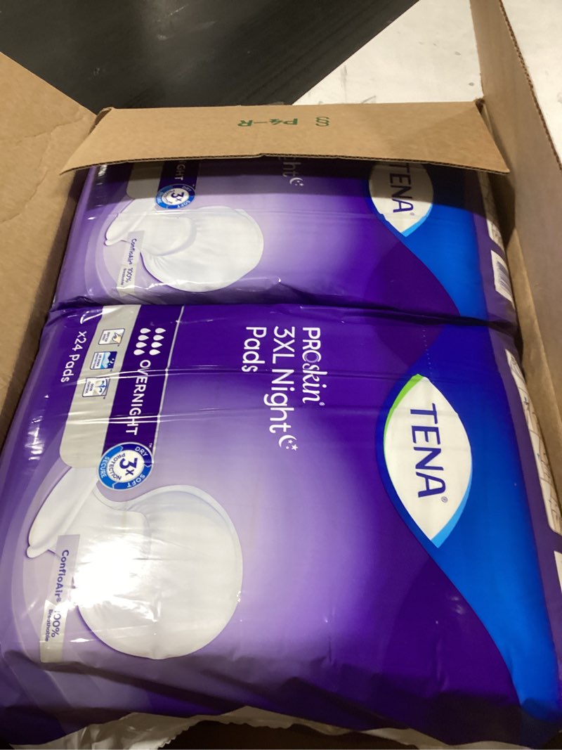 Condition photo showing New/Like New for TENA ProSkin 3XL Overnight Incontinence Pads for Women and Men, 48 Count XXXL XXXL