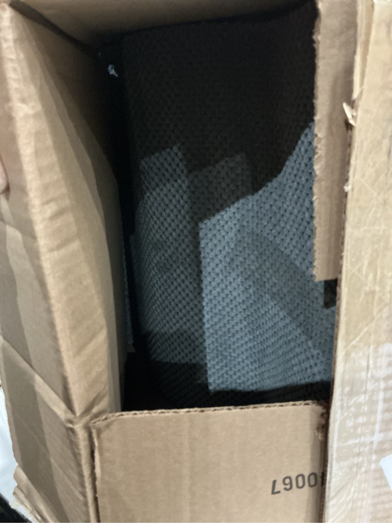 Condition photo showing Good Condition for 4-step dog stairs for large dogs and cats, 20in h dog steps for couch, sofa, chair, non-slip sturdy pet steps, pet ramp for high bed indoor dark grey 4-step curved