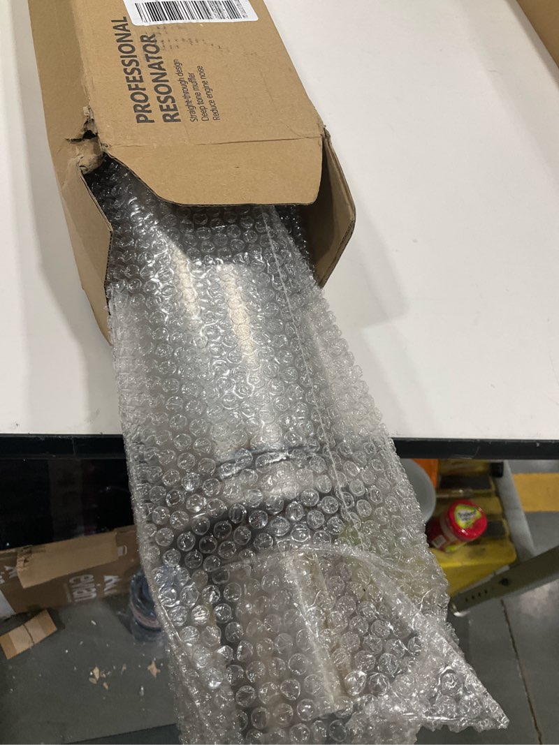 Condition photo showing Good Condition for A-KARCK 2.25" Inlet Exhaust Resonator, 2.25" Inlet 2.25" Outlet 20" Overall Length Resonator Stainless Steel 1 PC 2.25" Inlet 20" Overall Length