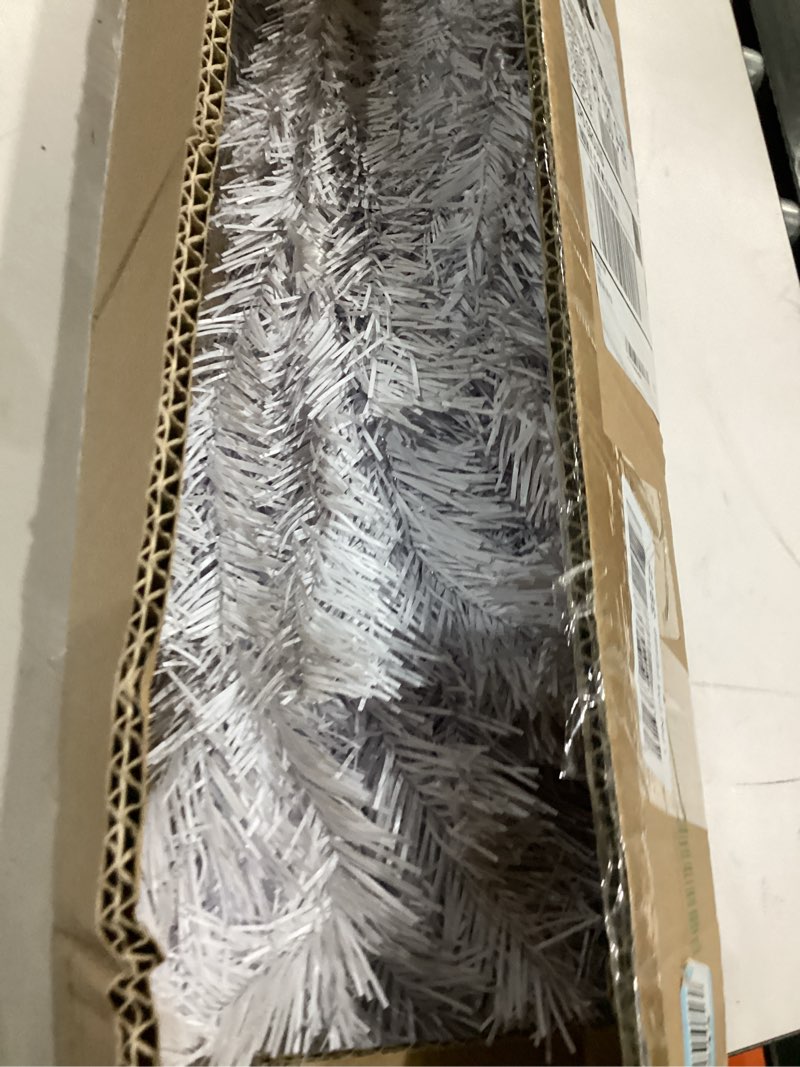 White half christmas tree